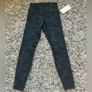 lululemon athletica Black Camo High-Rise Leggings 8